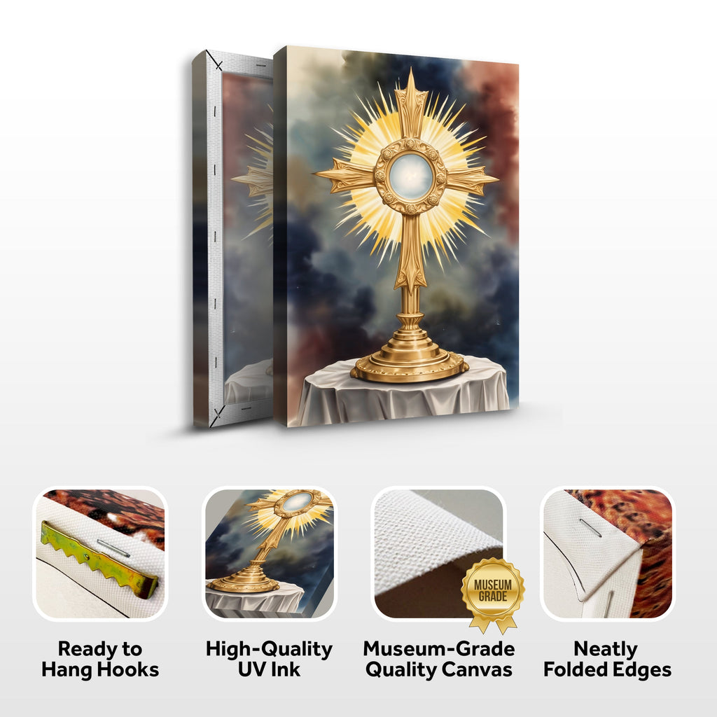 Holy Eucharist in Monstrance Faith Wall Art