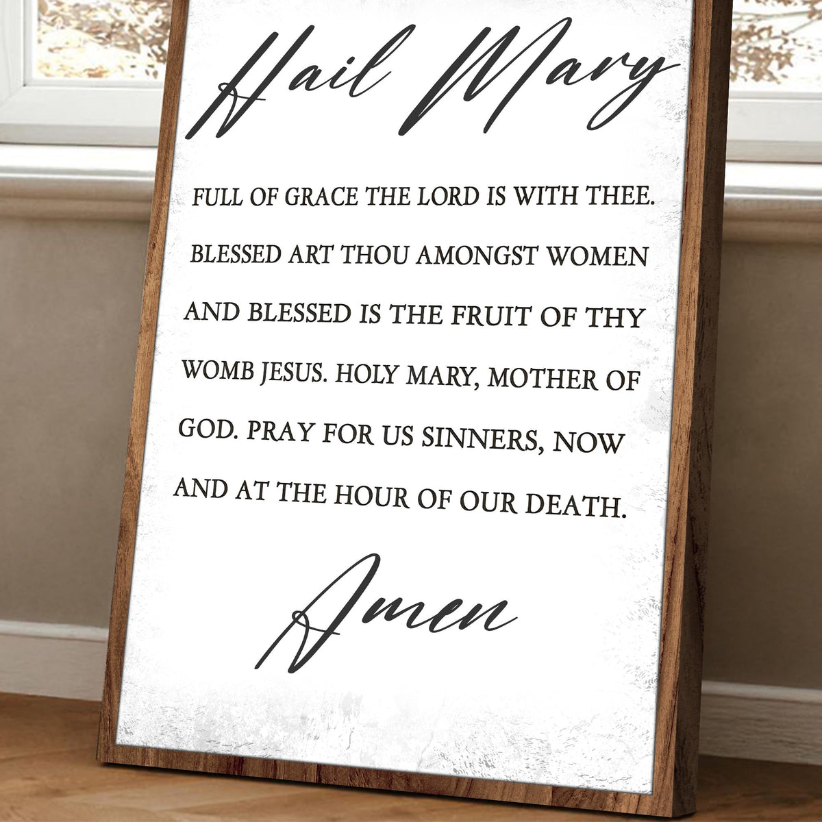 The Hail Mary Faith Sign