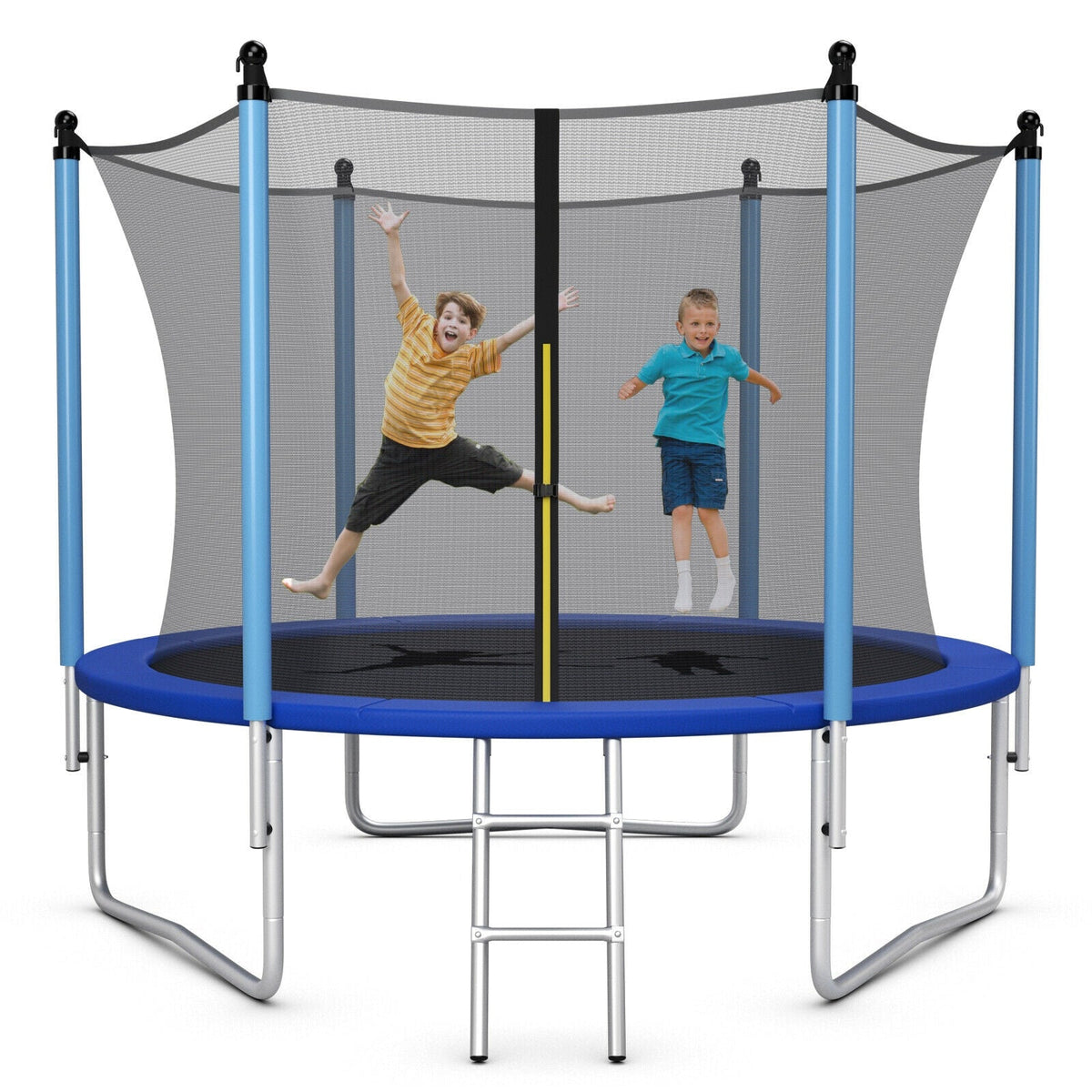 Outdoor Trampoline with Safety Closure Net