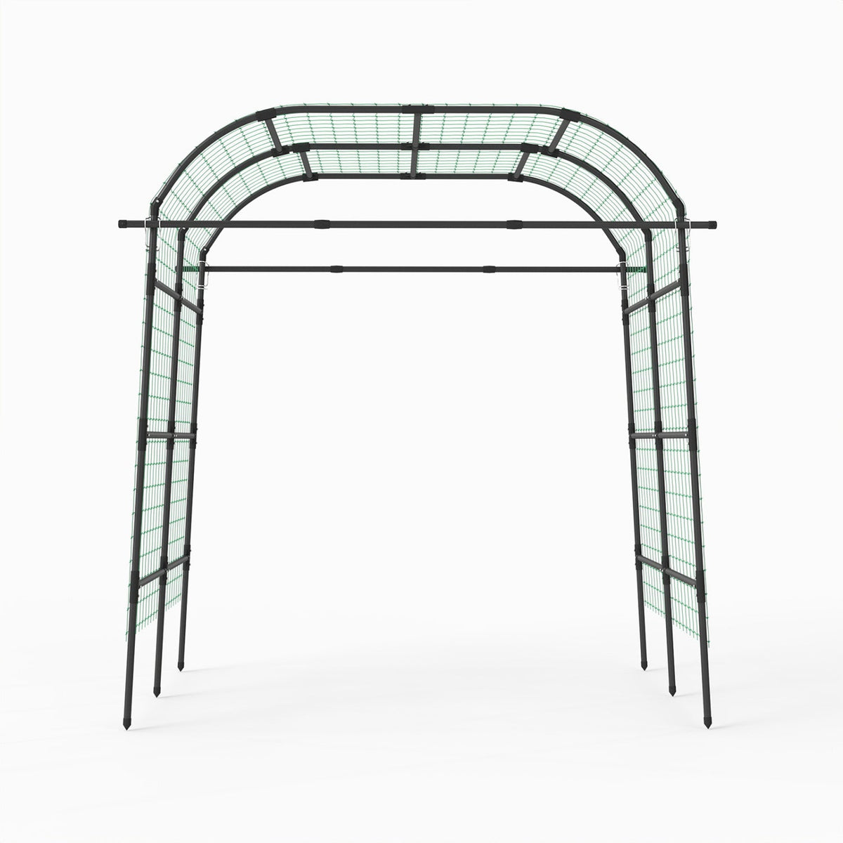 7.5 FT Tall Metal Garden Arch Trellis for Climbing Plants Outdoor
