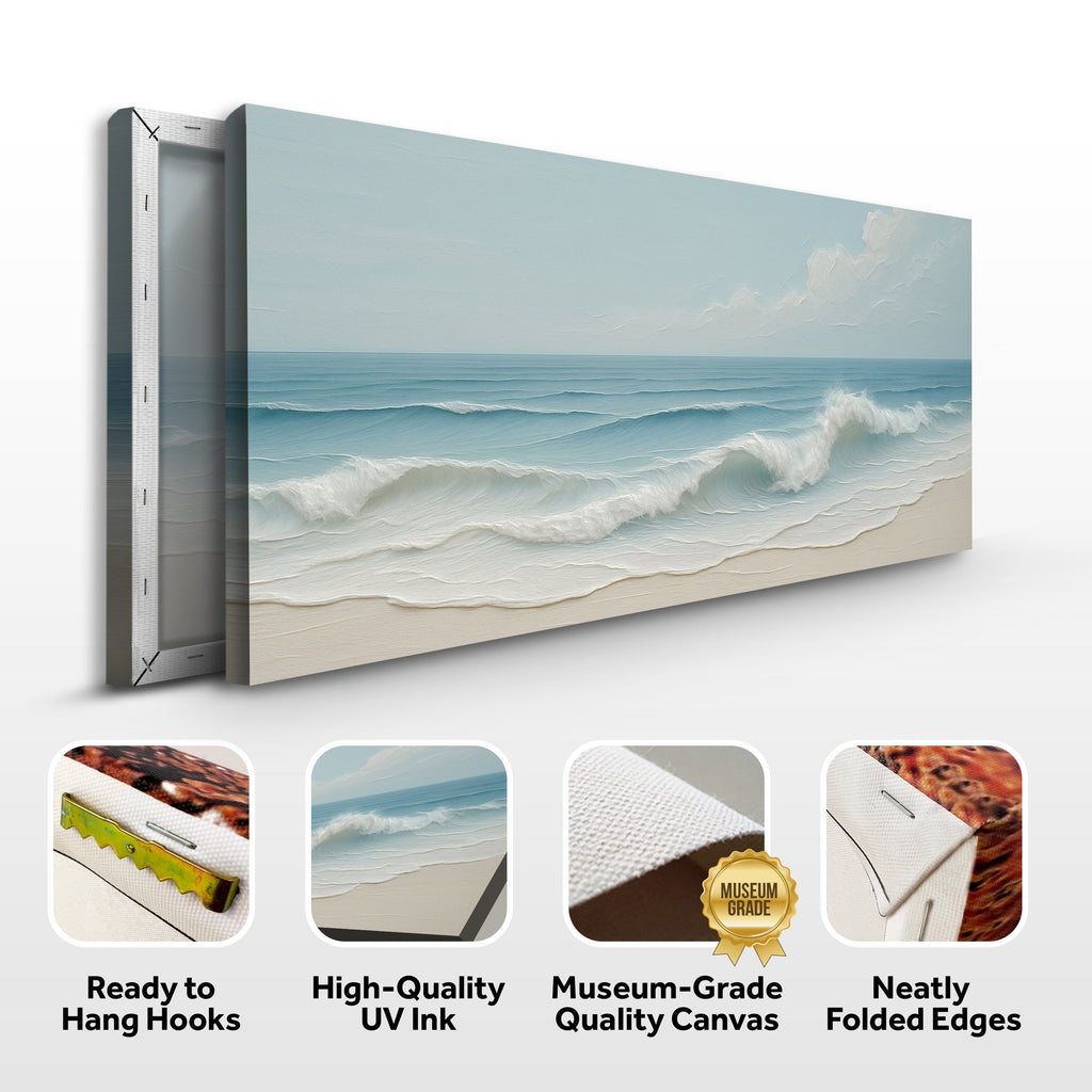Serene Ocean Wave Coastal Wall Art VIII