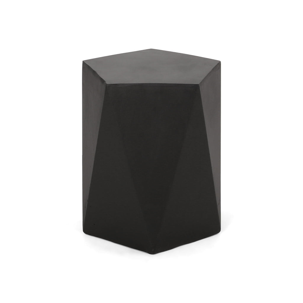 Side Table With Geometric Design