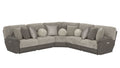 Rendezvous - 5 Piece Modular Sectional With 3 Reclining Seats - Umber