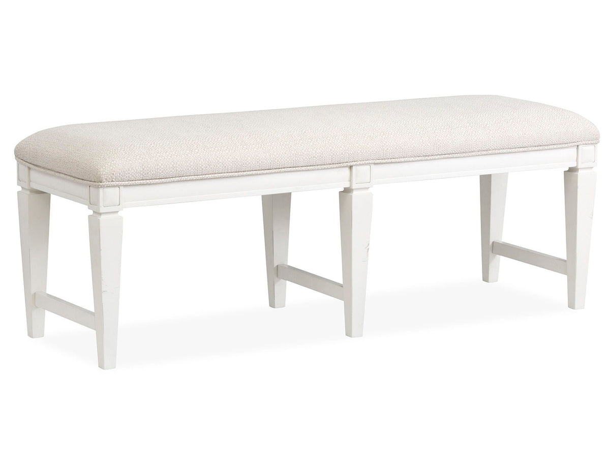 Willowbrook - Upholstered Bench - Egg Shell White
