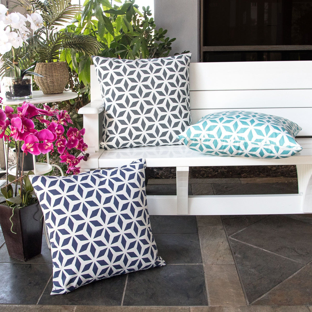 Crystal Burst - Outdoor & Indoor Pillow