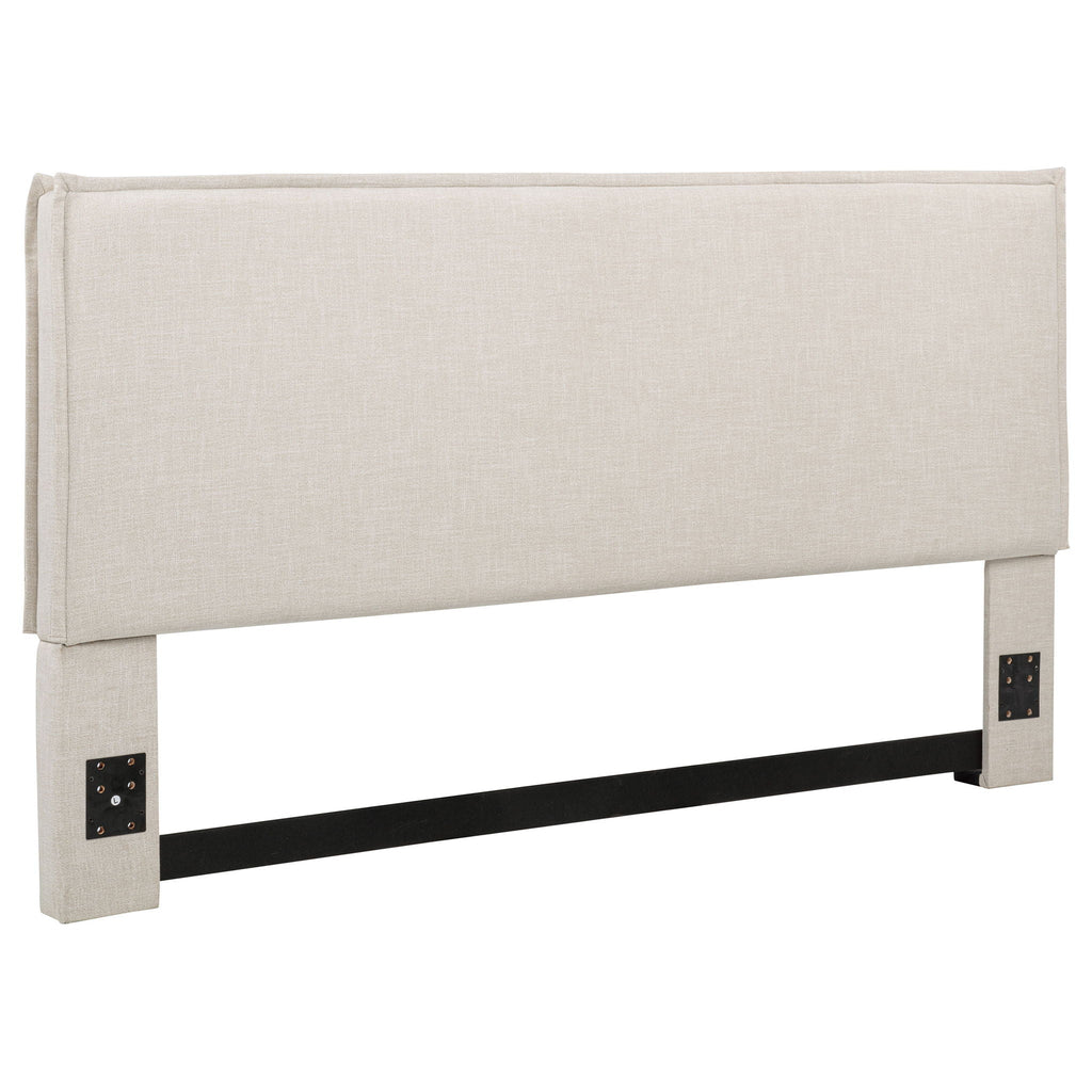 Izzy Upholstered King Panel Headboard Sand
