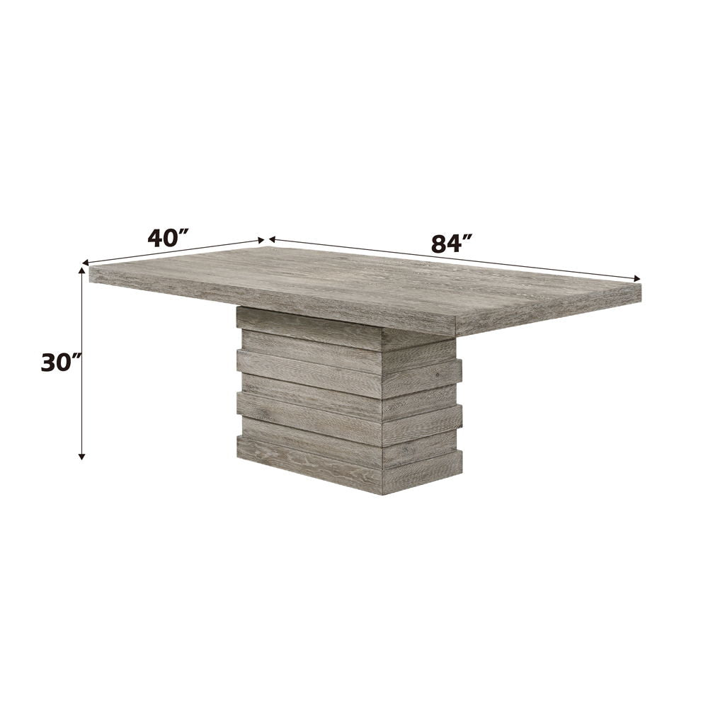 Faustine - Dining Table - Salvaged Light Oak