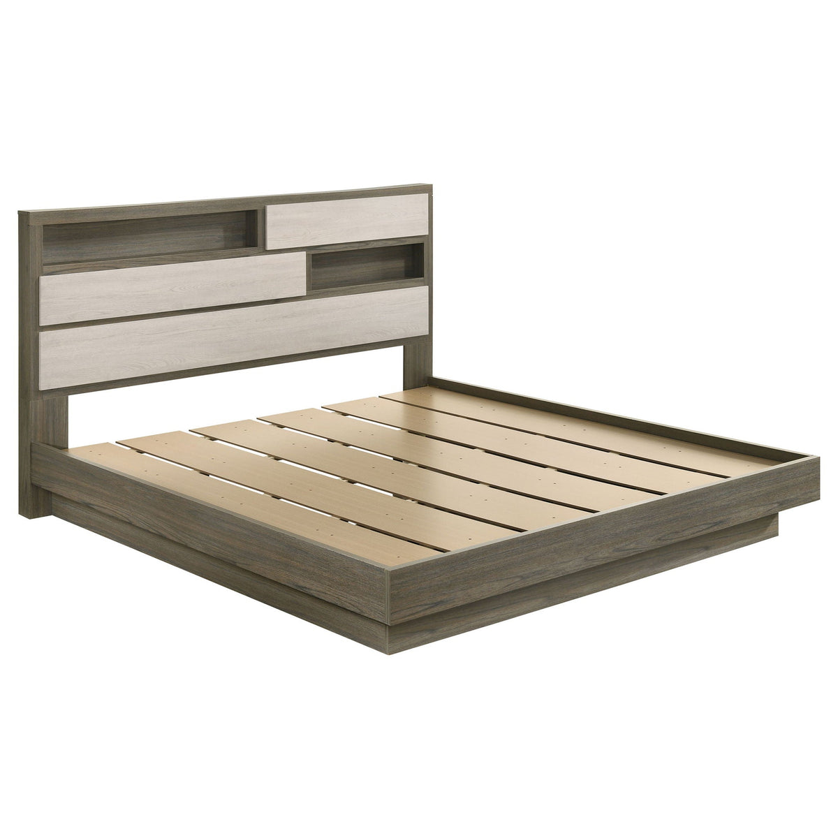 Fenwick 4-piece Eastern King Bedroom Set Grey Oak