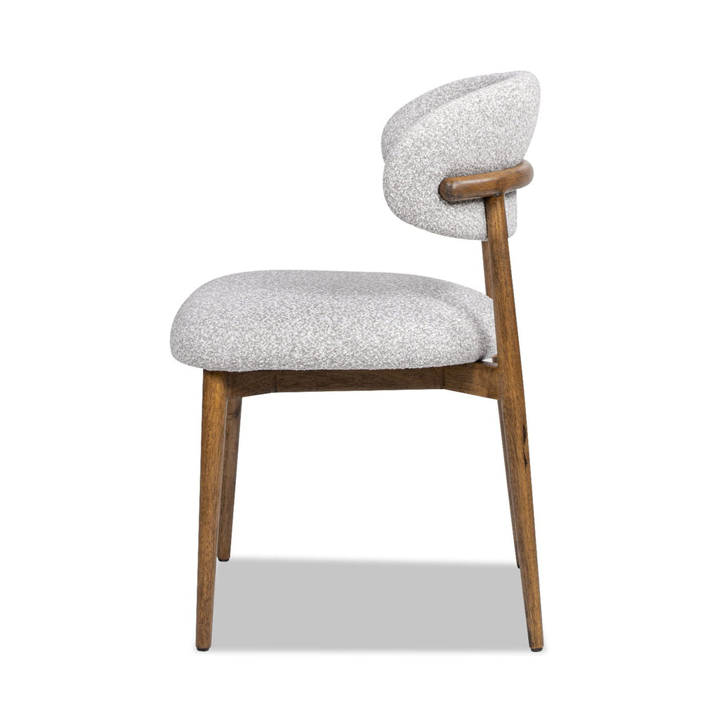 Locke - Modern Upholstered Dining Chair With Frame - Gray