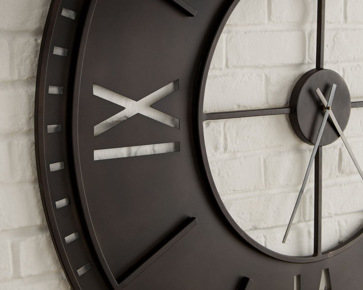 Lytle - Wall Clock - Antique Brown