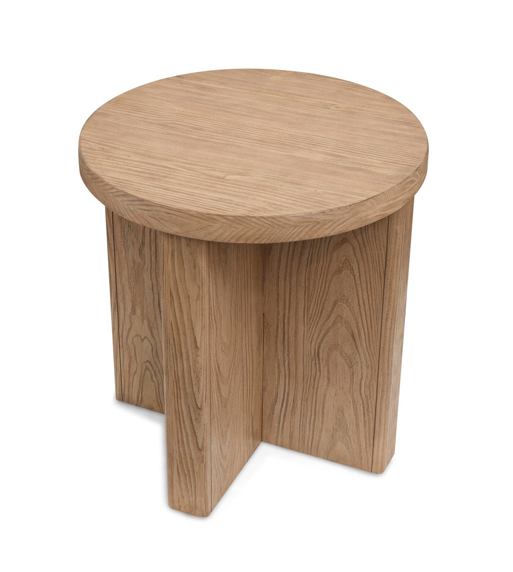 Hayden - Round End Table - Golden Oat