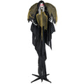 8.2 ft Halloween Standing Witch with Lighted Eyes and Automatic Wing Movement