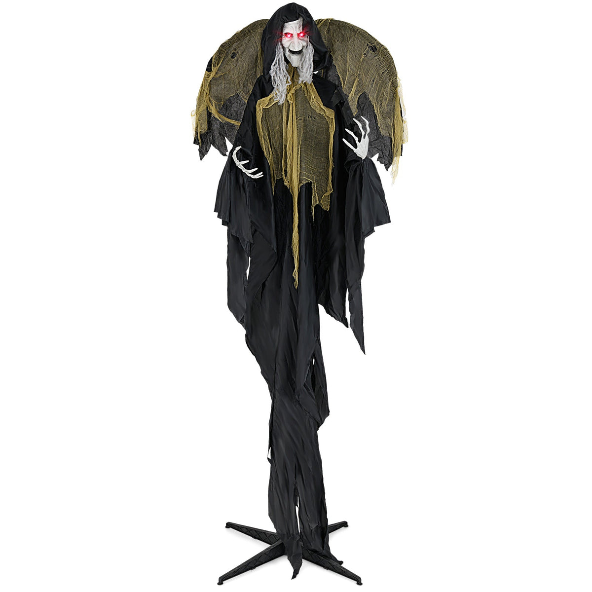 8.2 ft Halloween Standing Witch with Lighted Eyes and Automatic Wing Movement