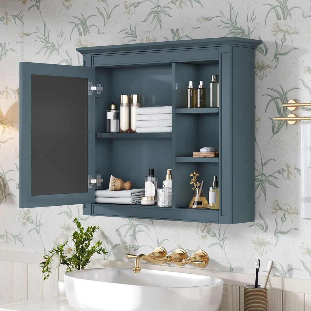 Modern Wall-Mounted Medicine Cabinet With Mirror