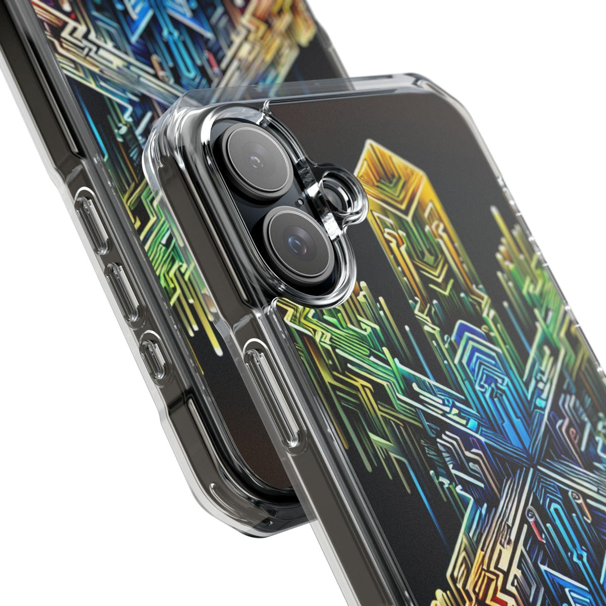 Magnet Case Abstract Cross Vibrant Colors