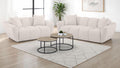 Destino 2-piece Chenille Splayed Arm Sofa Set Greige