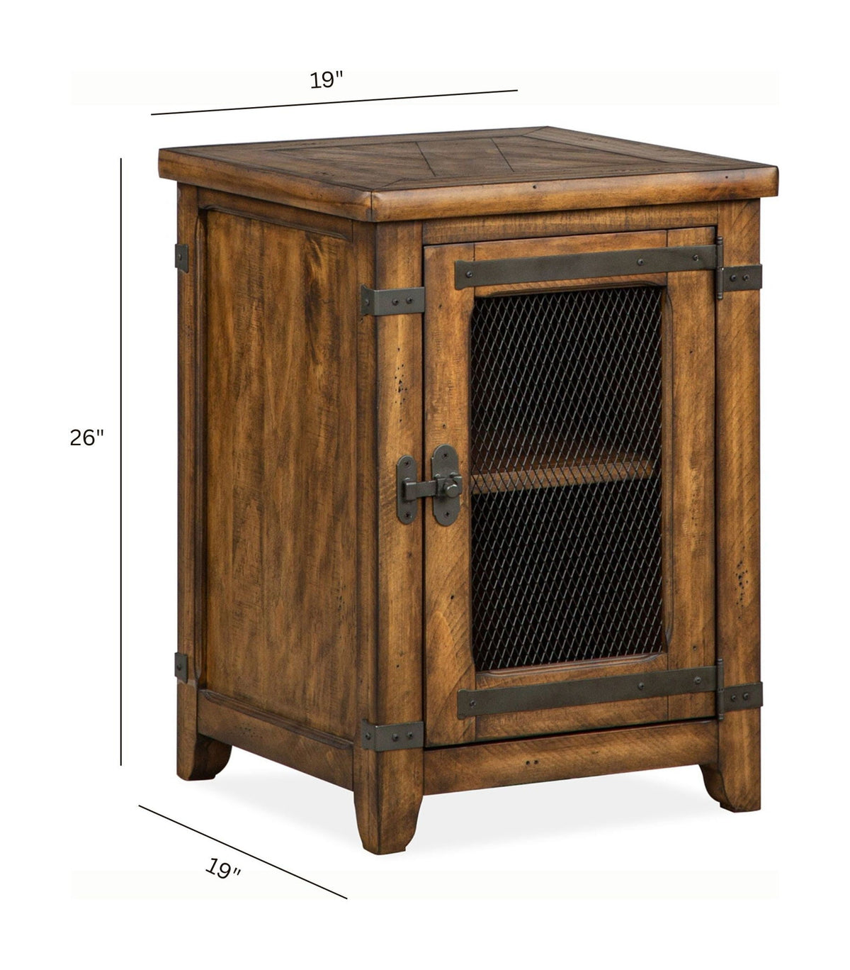 Chesterfield - Chairside End Table - Farmhouse Timber