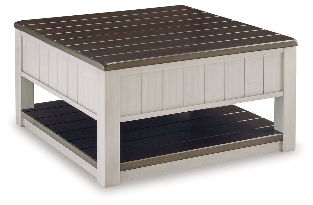 Darborn - Lift Top Cocktail Table - Gray / Brown