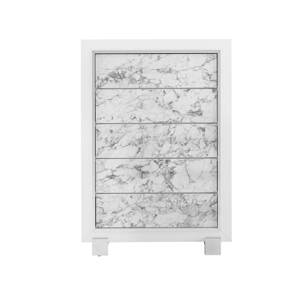 Skye - Marble Chest - White