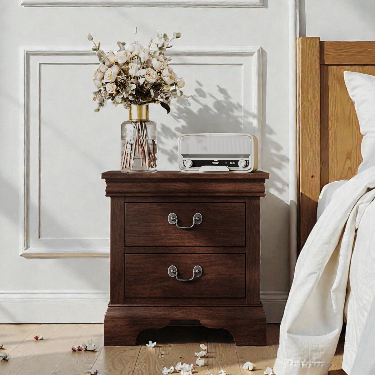Nightstand With 2 Drawers