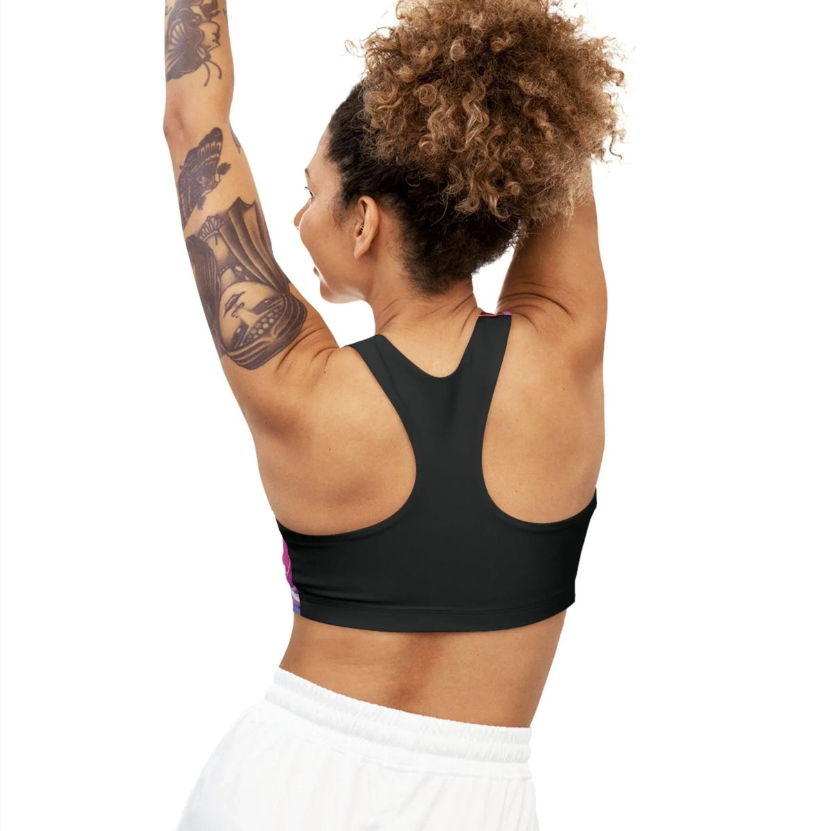Vibrant Goat-Themed Sports Bra: Energize Your Workout with Playful Style