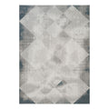 Geometrix - 5'3" X 7'3" Area Rug & Geometric, 3D Effect - Ivory / Gray - Polyester