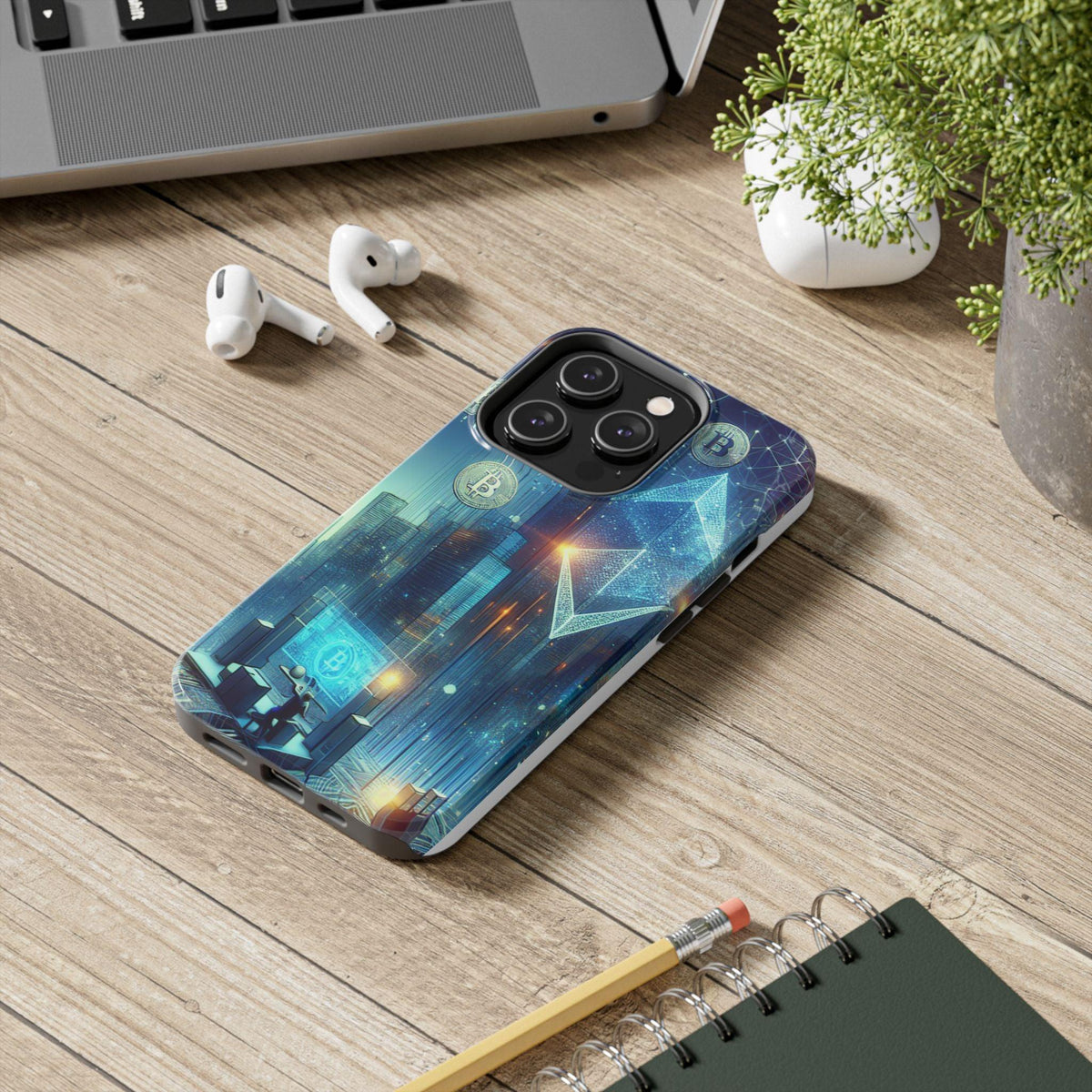 Phone Case - Cryptocurrency Enthusiasts Futuristic Design