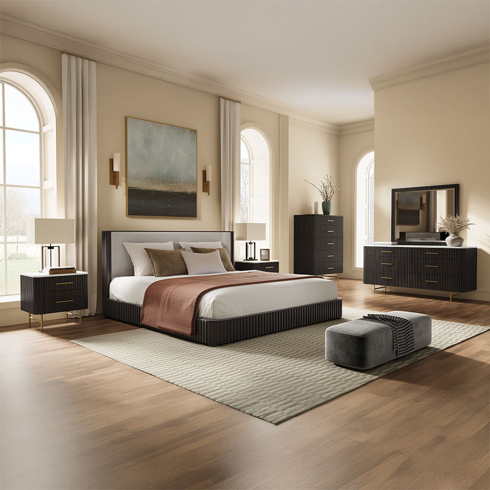 Clayten - Bed With Upholstered Headboard