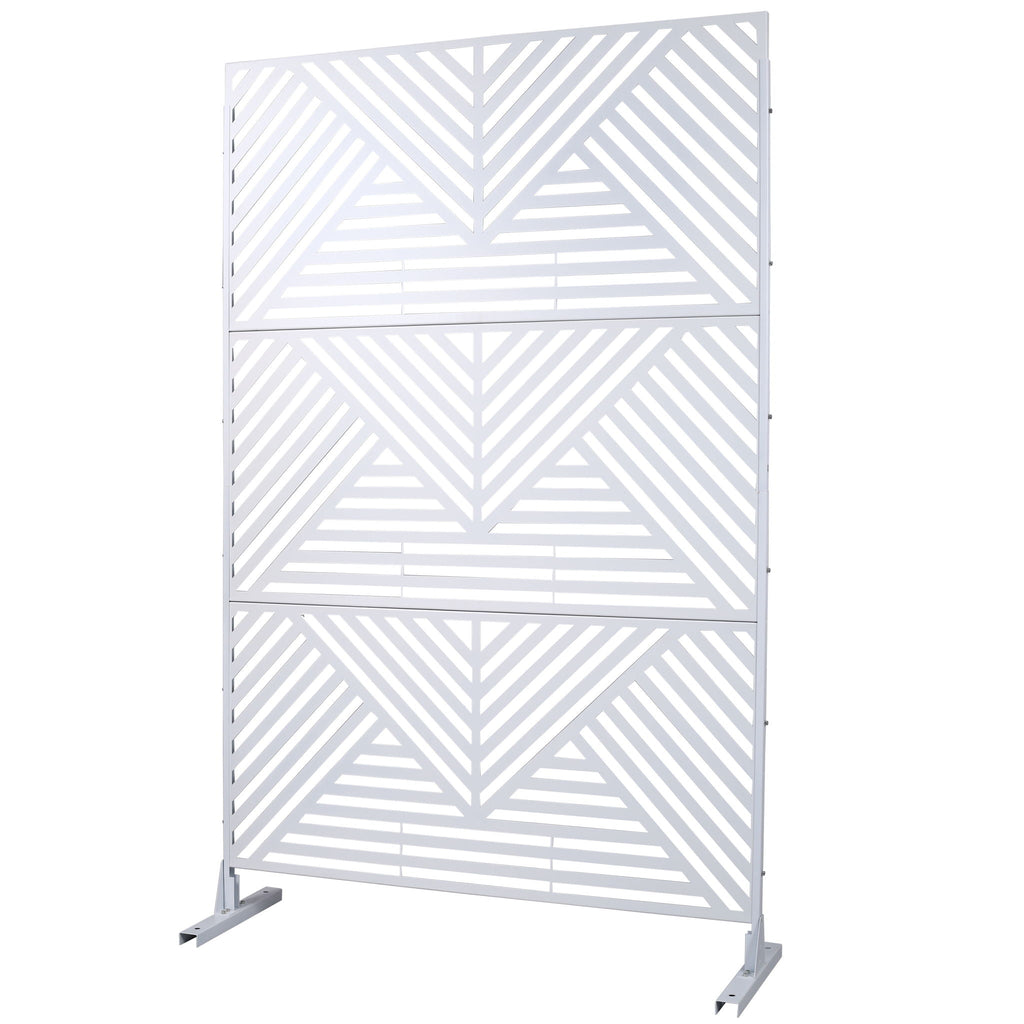 Freestanding Outdoor & Indoor Freestanding Metal Privacy Screen