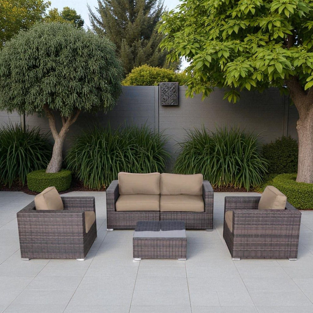 Stylish Entertainment Sectional Set, Outdoor Living