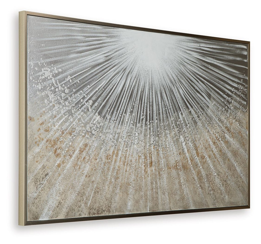 Waldard - Wall Art - Gray / Taupe / White