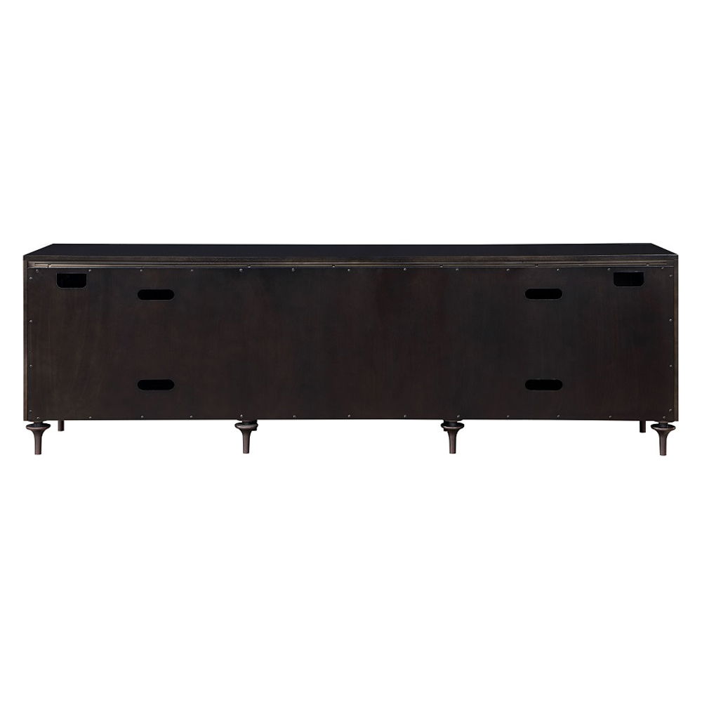Diya - Console Cabinet - Forged Bronze & Espresso