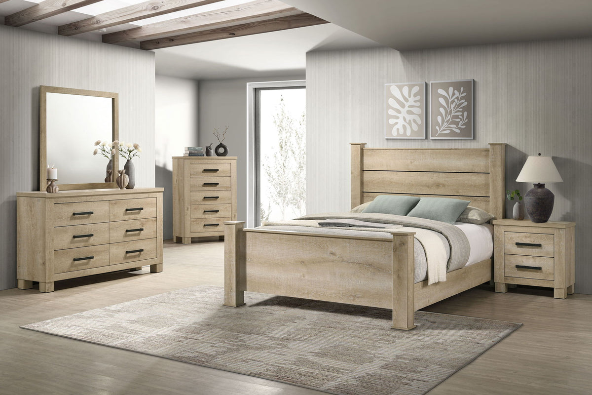 Oakglen 5-piece Queen Bedroom Set Weathered Oak