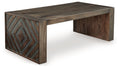 Dreggan - Rectangular Cocktail Table - Brown