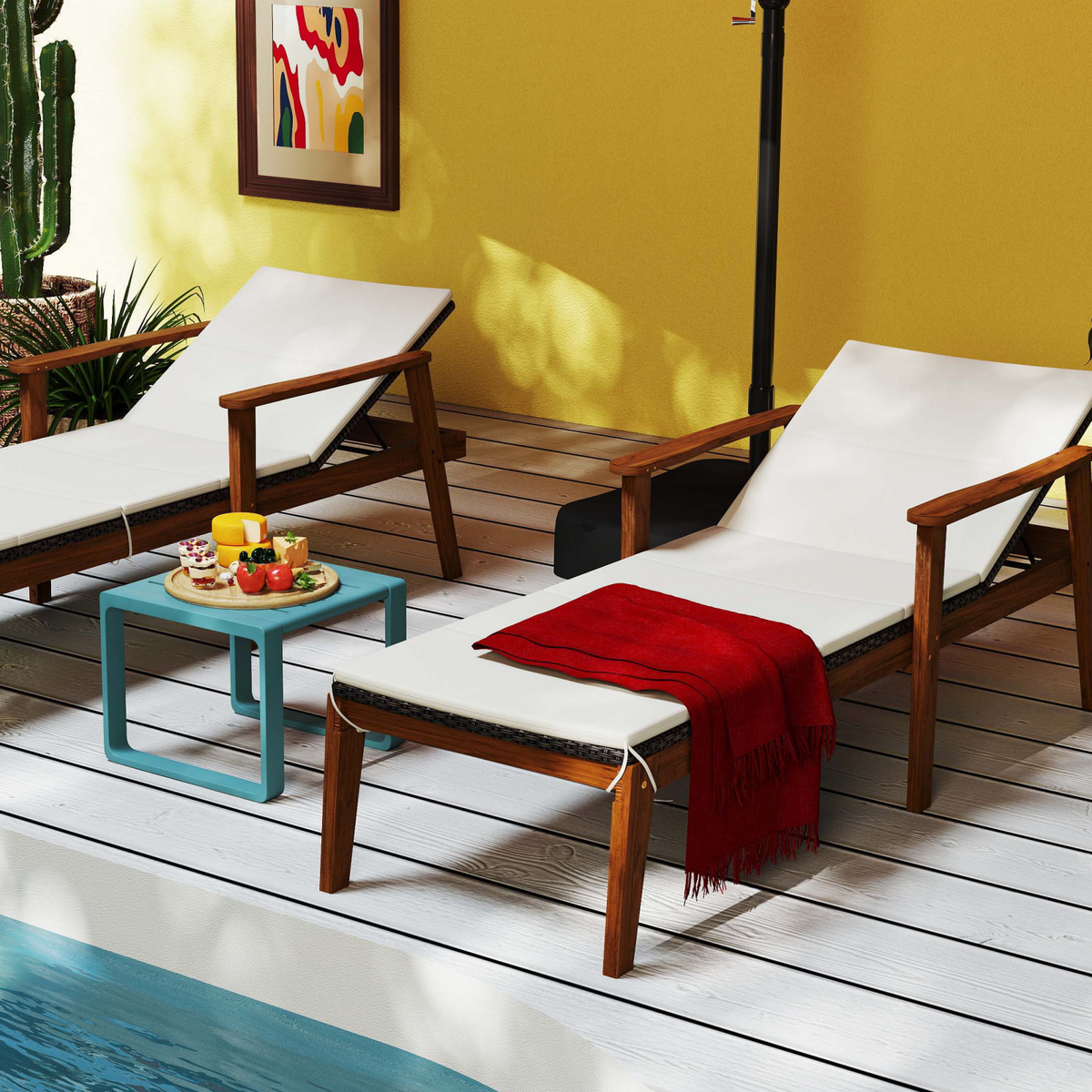 7 Pieces Outdoor Relaxation Bundle - Complete Patio Set