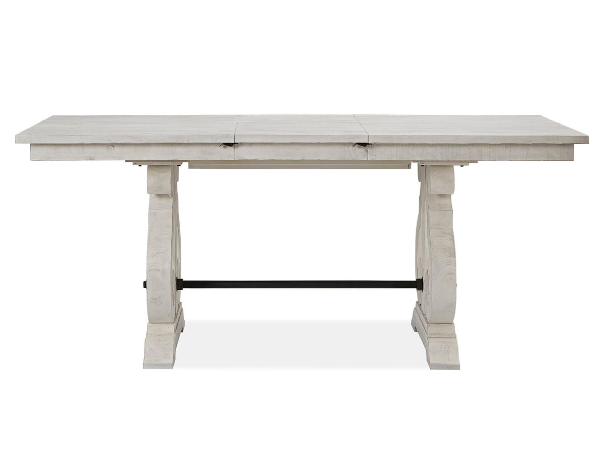 Bronwyn - Rectangular Counter Dining Table - Alabaster
