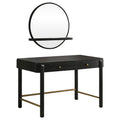 Arini 2-piece Makeup Vanity Table and Mirror Set Black