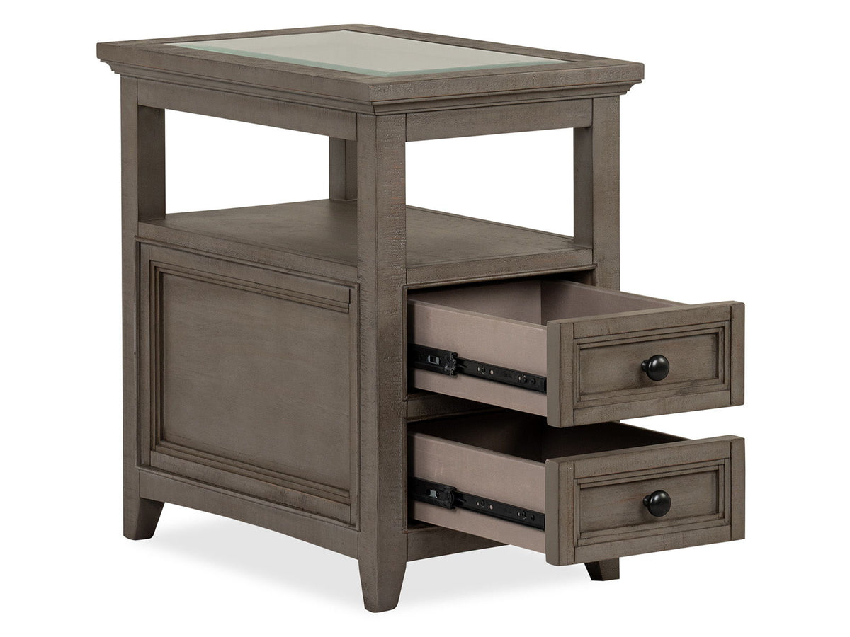 Paxton Place - Chairside End Table - Dovetail Gray