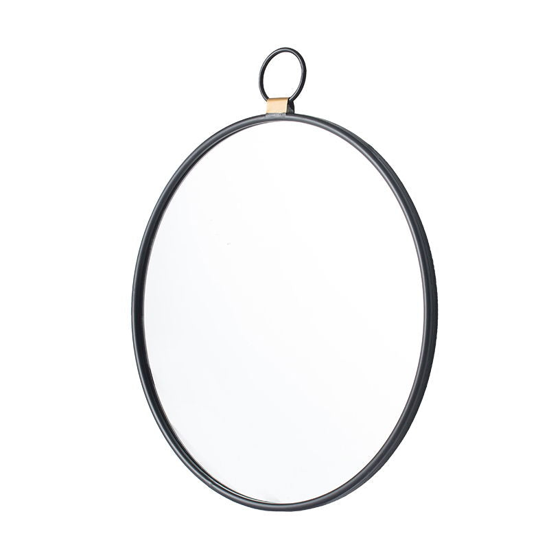 Wall Mirror With Frame, Contemporary Minimalist Accent Mirror For Living Room, Foyer, Entryway, Bedroom - Black