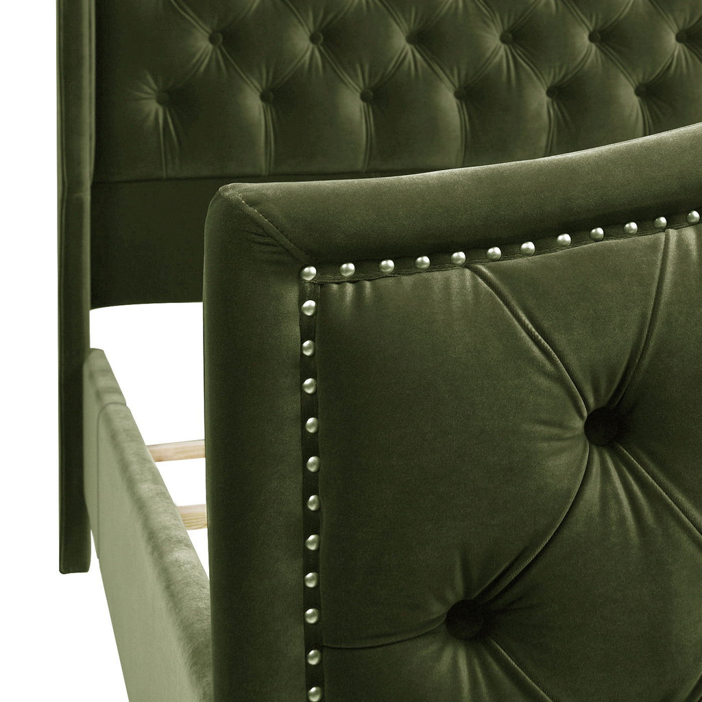 Marcella - Upholstered Shelter Headboard Bed