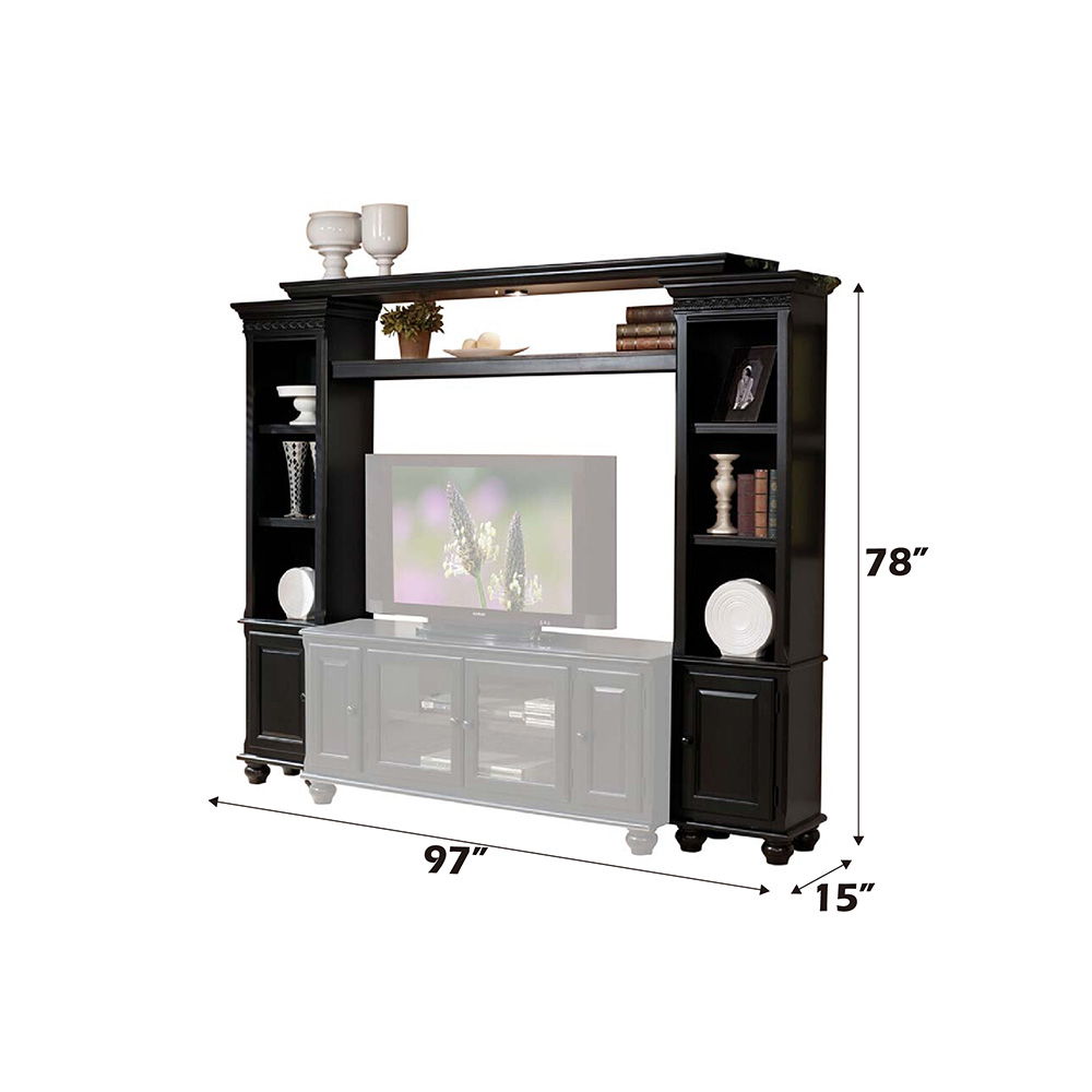 Ferla - Wood Entertainment Center - Black