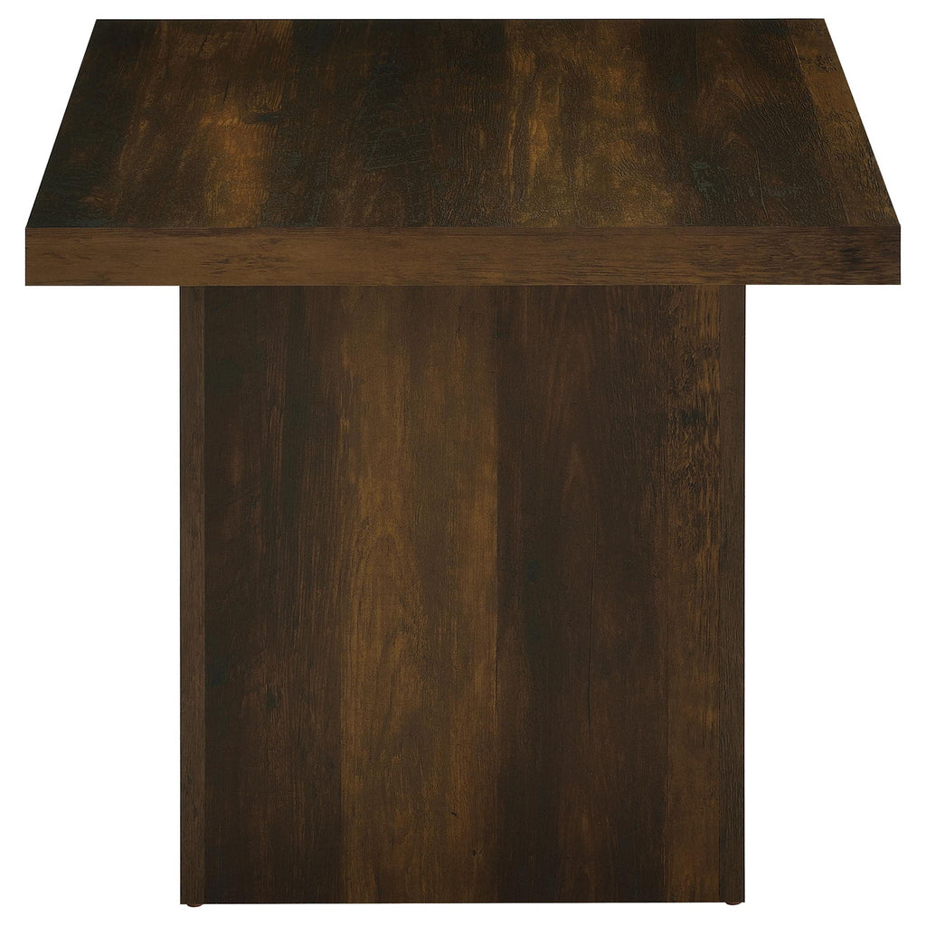 Devar 2-piece Square Coffee and End Table Set Dark Pine