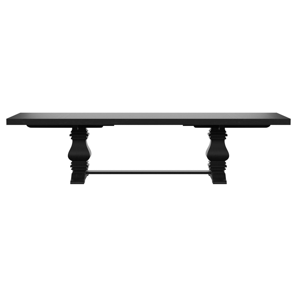 Florence 7-piece 126-inch Extension Dining Table Set Distressed Black