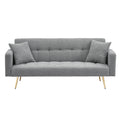Teddy Fleece Sofa Bed With Luxurious Throw Pillows