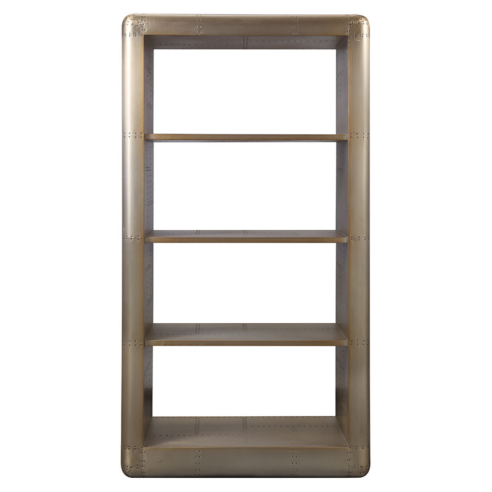 Jennavieve - Bookcase - Gold Aluminum