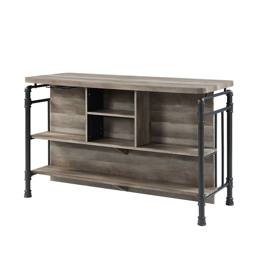 Edina - Counter Height Table - Antique Oak & Sandy Gray