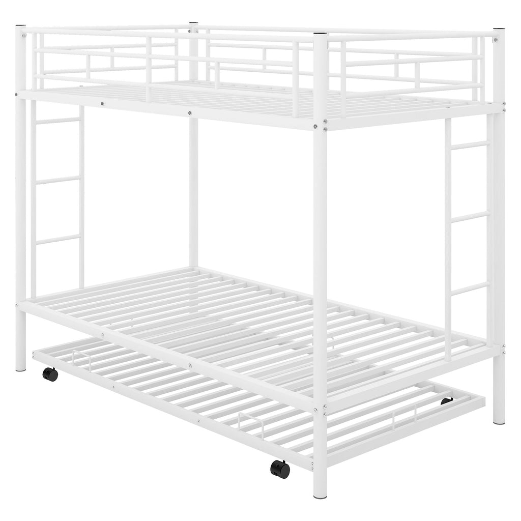 Twin Over Twin Bunk Bed With Trundle