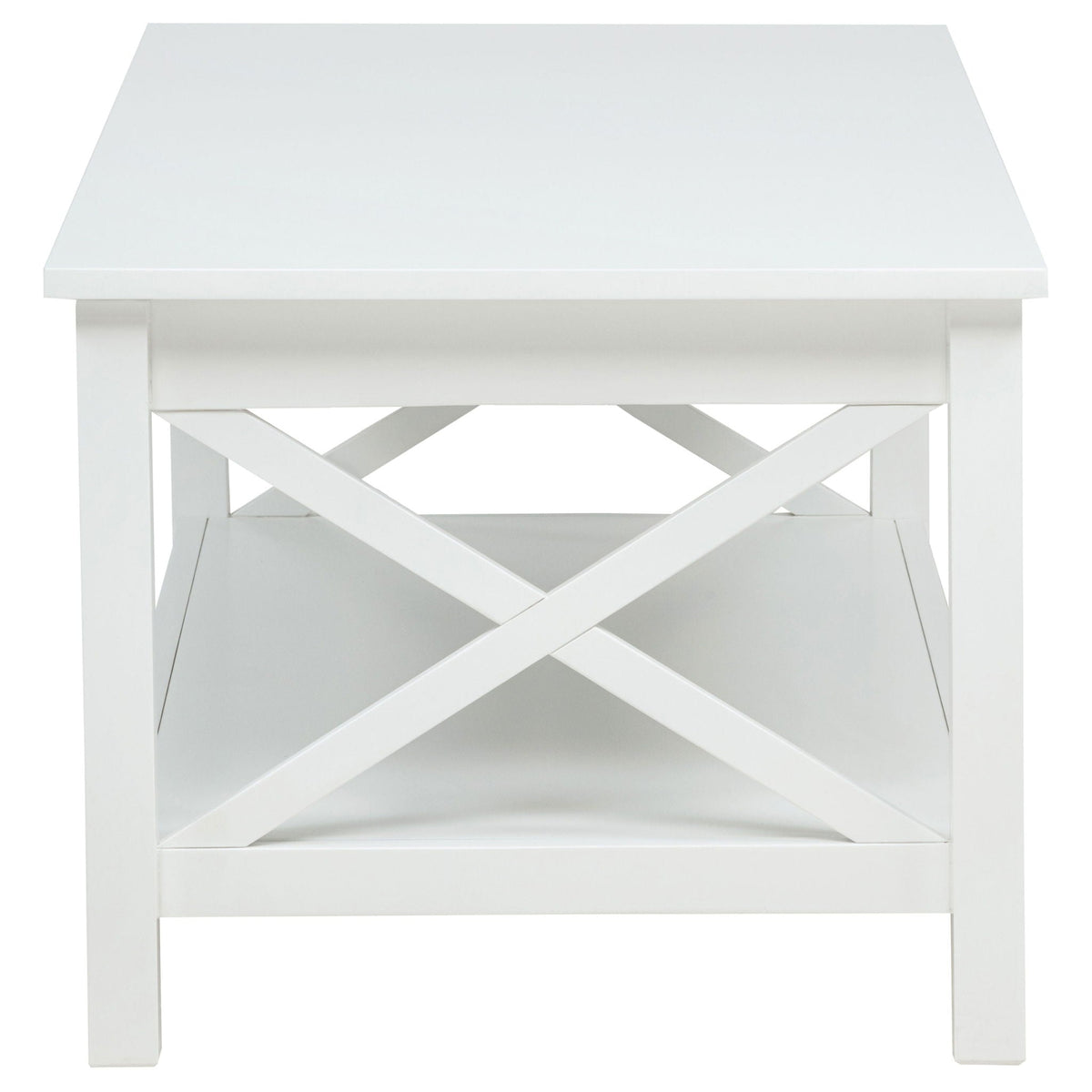 Skyview 44-inch Rectangular Lift Top Coffee Table White