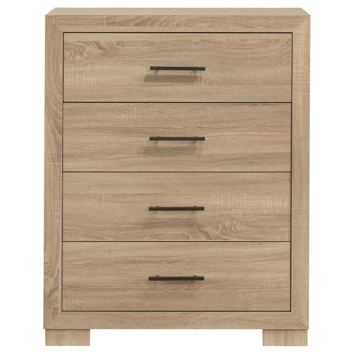 Arielle 4-drawer Bedroom Chest of Drawers Light Oak