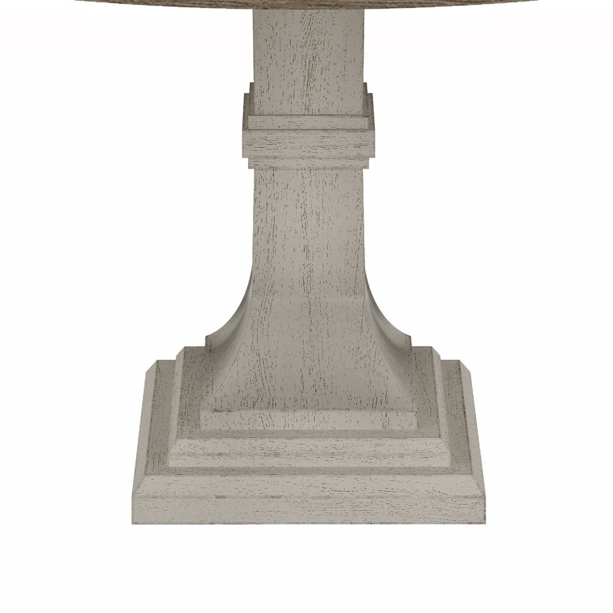 Tannen - Round Dining Table - White / Gray